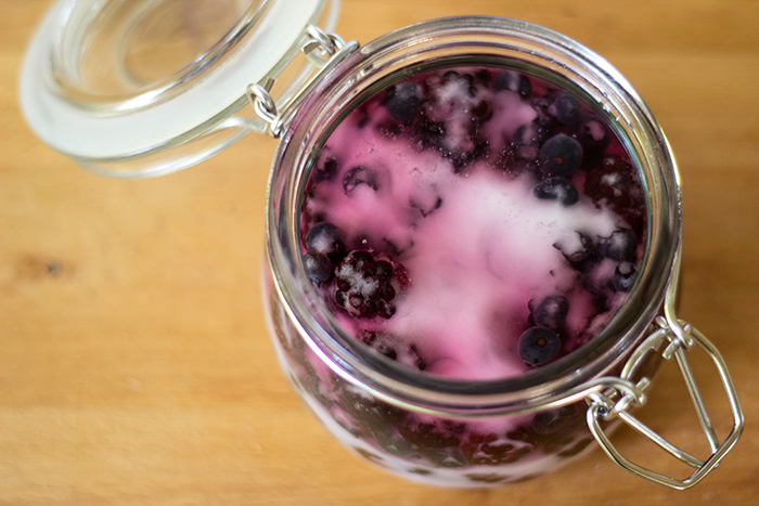 Small Blackberry Blueberry Rumtopf | The Kitchen Maus