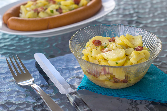 Warm German Potato Salad (Kartoffelsalat) | The Kitchen Maus