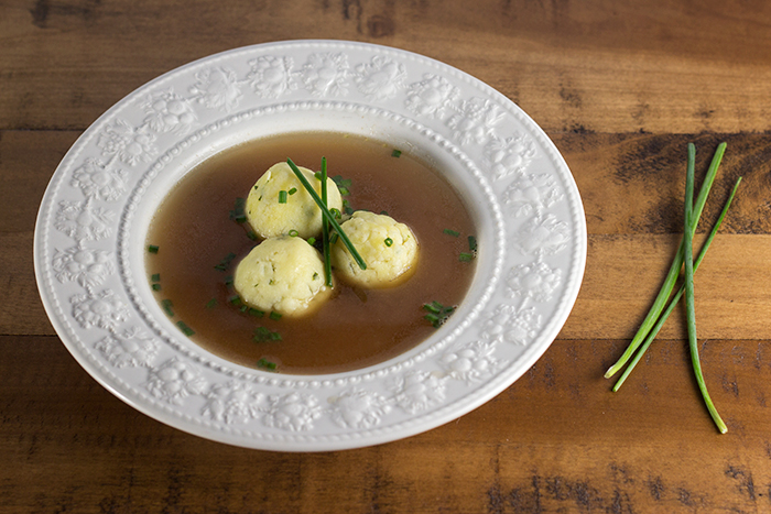 Semolina Dumpling Soup (Griessnockerlsuppe) | The Kitchen Maus